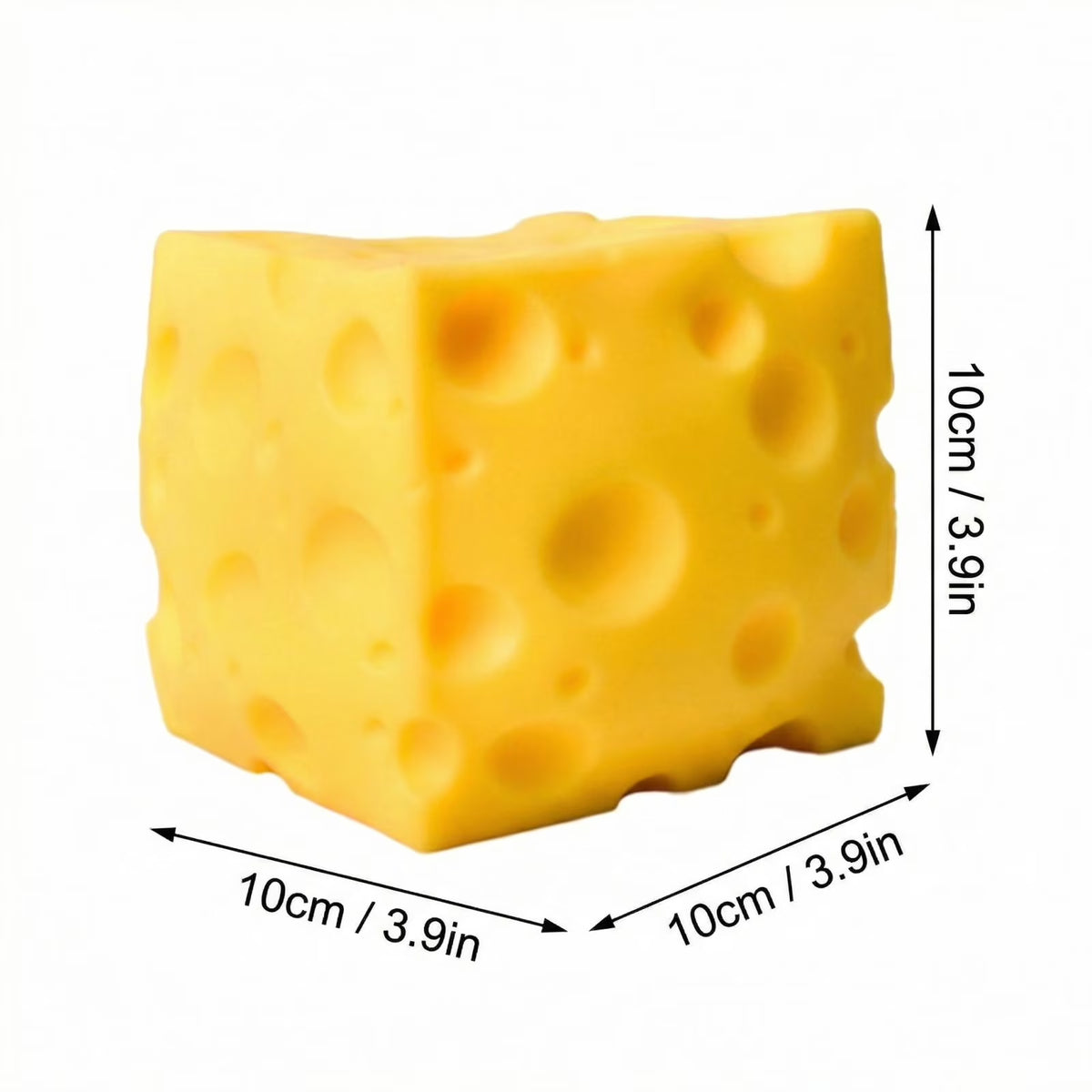 Cute Cheese Squishies for Stress Relief Novelty Cheese Squishy Fidget Toys Adult Birthday Gifts 3.9 Inch