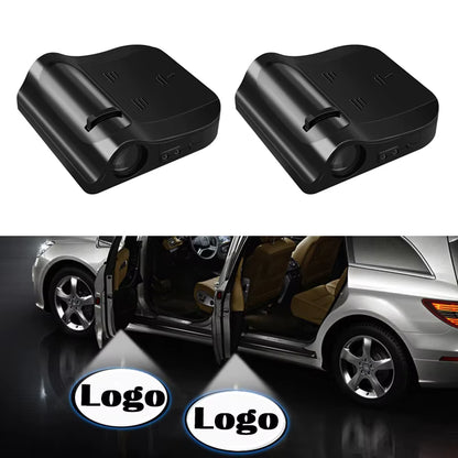 1PC Universal Led Car Door Welcome Projector Logo Ghost Shadow Night Lights No Magnet DC 5V Courtesy Lamp Car Accessories Kits